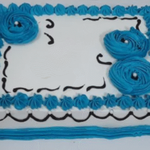 کیک تولد مستطیلی